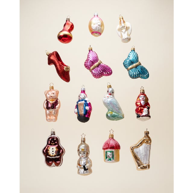 Contemporary Vintage Old World Christmas & Radko Ornaments Inge Glas Boxed For Sale - Image 3 of 3