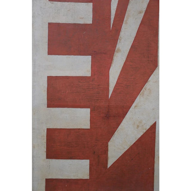 Vintage Futurist Painting by M. Diklic, 1967 For Sale - Image 6 of 8
