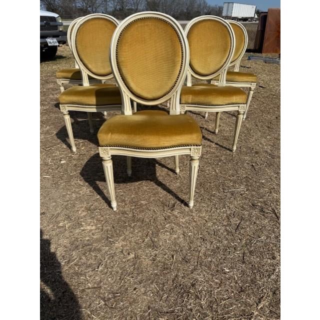 French 19th Century Louis XVl Dining Chairs - Set of 6 For Sale - Image 4 of 15