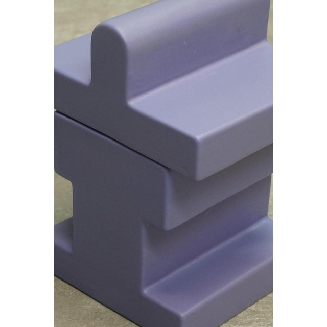 Mid-Century Modern Yantra Y25 Vase in Periwinkle from Ettore Sottsass, 1969 For Sale - Image 3 of 7
