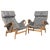 Pernilla Lounge Chair in Grey Leather with Beech Frame attributed to Bruno Mathsson for Dux, Sweden, 1980s For Sale - Image 11 of 11