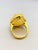 Bochic “Orient” Natural Fancy Diamond & Fire Opal Ring Set In 18K Gold & Silver For Sale - Image 12 of 12