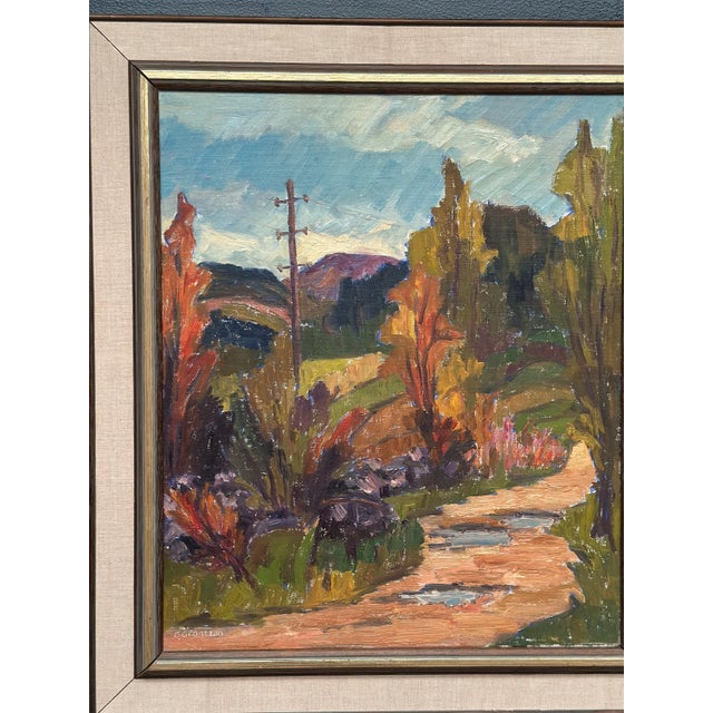 G. Grontzon, The Hillside Path, 1950s, Oil on Canvas, Framed For Sale - Image 14 of 18
