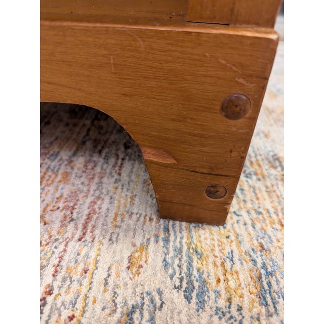 Mid Century Small Rock Maple Bookcase by Brady Furniture / Nichols and Stone For Sale - Image 13 of 13