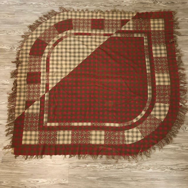 Antique Scottish Wool Throw For Sale - Image 12 of 12
