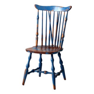 Antique Painted Windsor Chair For Sale