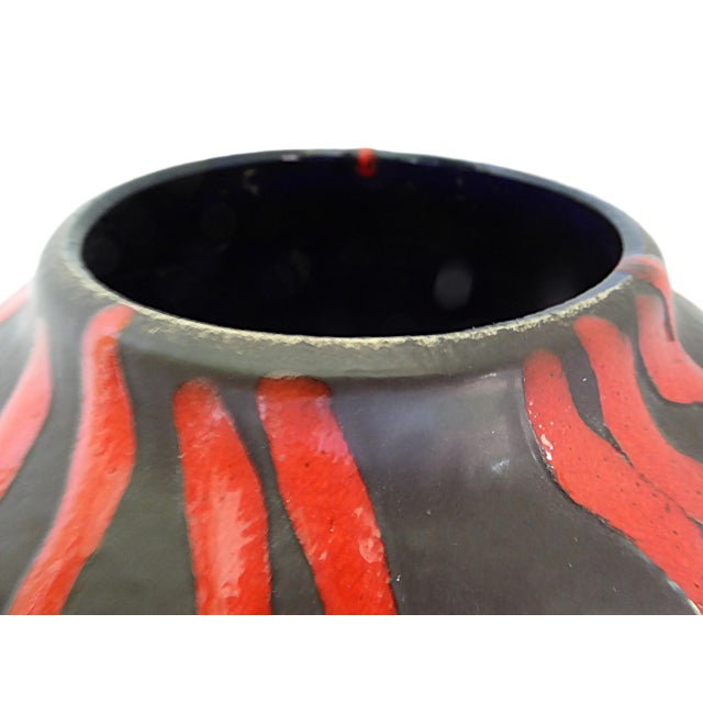 Ceramic Mid Century Modern Scheurich Pottery Floor Vase Germany 1960s For Sale - Image 7 of 11