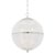 Mark D. Sikes 1 Light Sphere No. 3 Pendant, Large, Polished Nickel For Sale