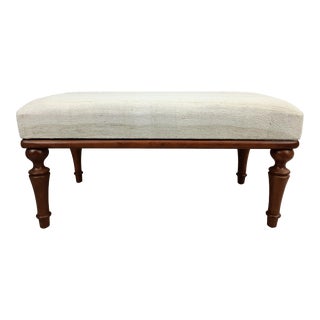 Handmade Natural Kilim Rug Bench For Sale