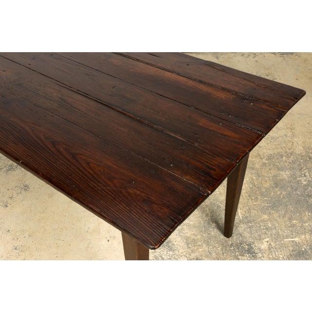Late 18th Century French Provincial Oak Communal Dining Table For Sale - Image 13 of 18