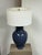 Design Plus Gallery presents the Cobalt Lapis Table Lamp from Barbara Cosgrove. This table lamp showcases a ceramic urn-...