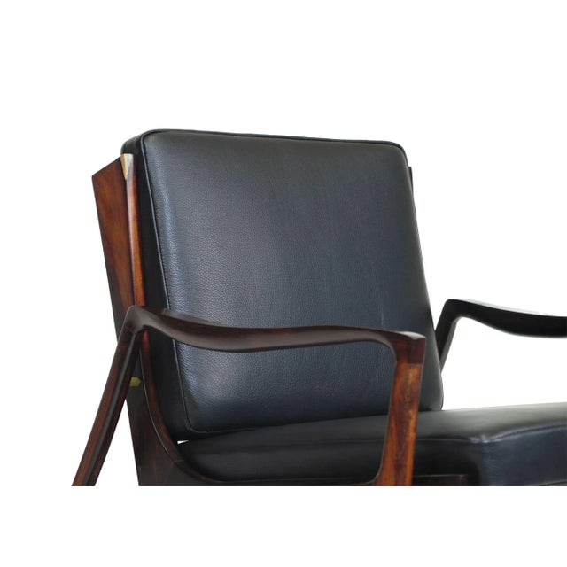 Mid 20th Century Liceu De Artes E Officios Brazilian Rosewood Lounge Chairs - a Pair For Sale - Image 10 of 12