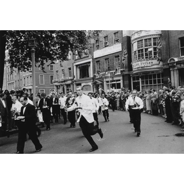 Soho Waiters' Race (1955) - Silver Gelatin Fibre Print - Limited Estate Stamped (Photo by Slim Aarons/Getty Images)...