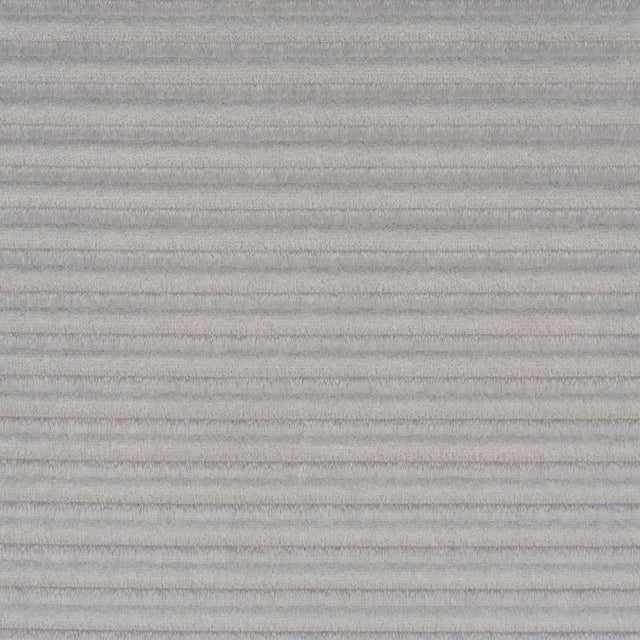 Contemporary SAMPLE - Schumacher Petite Channeled Velvet Fabric In Otter Grey For Sale - Image 3 of 4