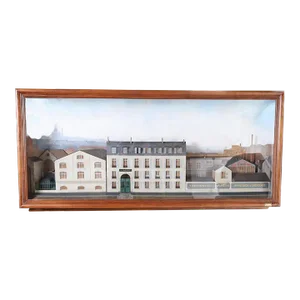 Architectural Diorama of a French Street