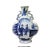 Ceramic Chinese Blue White Porcelain People Theme Flower Shape Vase For Sale - Image 7 of 8