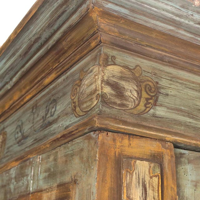 Baroque Style Lacquered Wood Wardrobe For Sale - Image 14 of 15