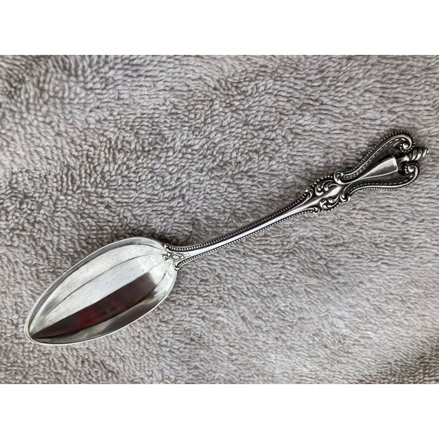 1906 Sterling Silver Teaspoon, Engraved With Name Grace, Delicate Shell Pattern For Sale In Naples, FL - Image 6 of 18