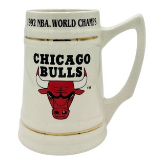 Vintage Chicago Bulls 1992 Nba Basketball World Champs Ceramic Mug For Sale