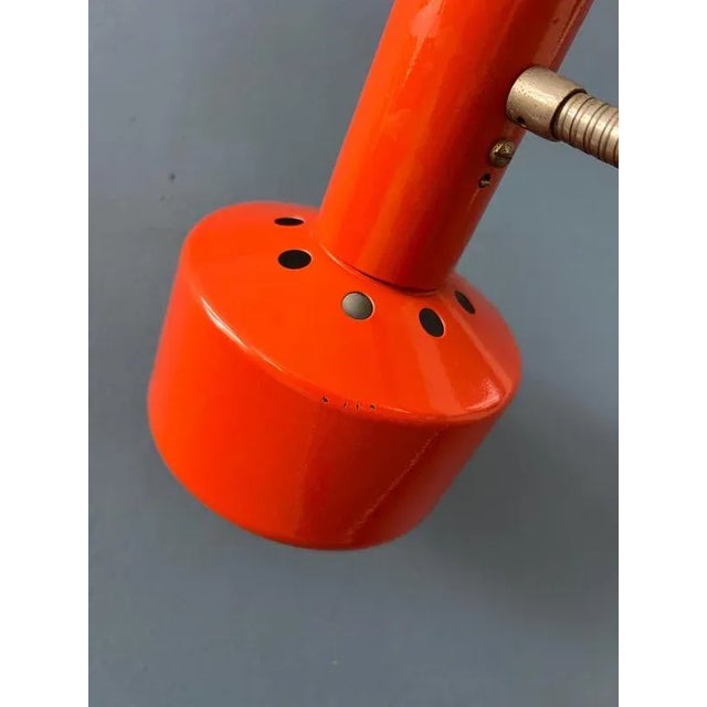 Mid-Century Modern Desk Lamp in Orange from Hustadt Leuchten For Sale - Image 10 of 11