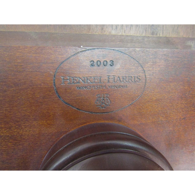 Brown Henkel Harris Solid Mahogany Dining Table For Sale - Image 8 of 10