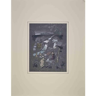 Paul Emile Colin, Composition, Tempera, Mid-20th Century For Sale