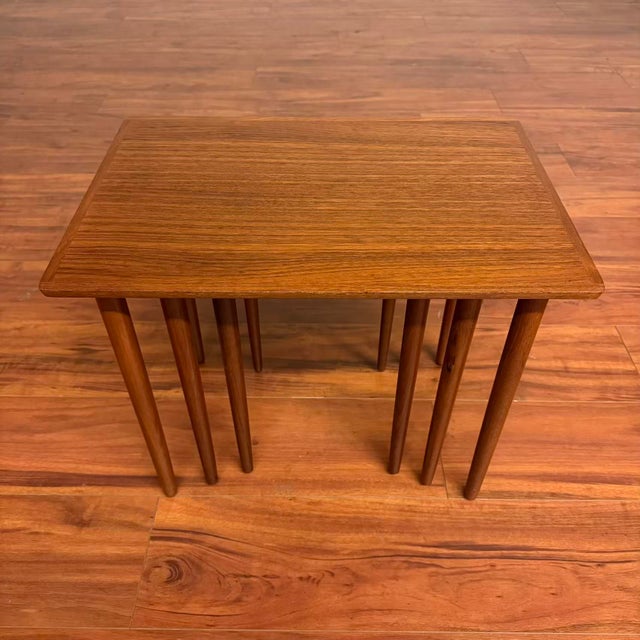 Brown Bramin Mobler Danish Teak Nesting Tables - Set of 3 For Sale - Image 8 of 15