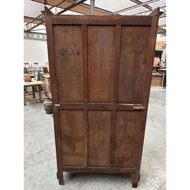 Wood Patinated Napoleon III Display Cabinet For Sale - Image 7 of 8