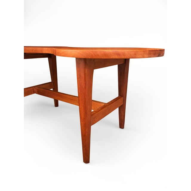 Mid-Century Modern Biomorphic Coffee Table in Teak Wood, 1960 For Sale - Image 9 of 13