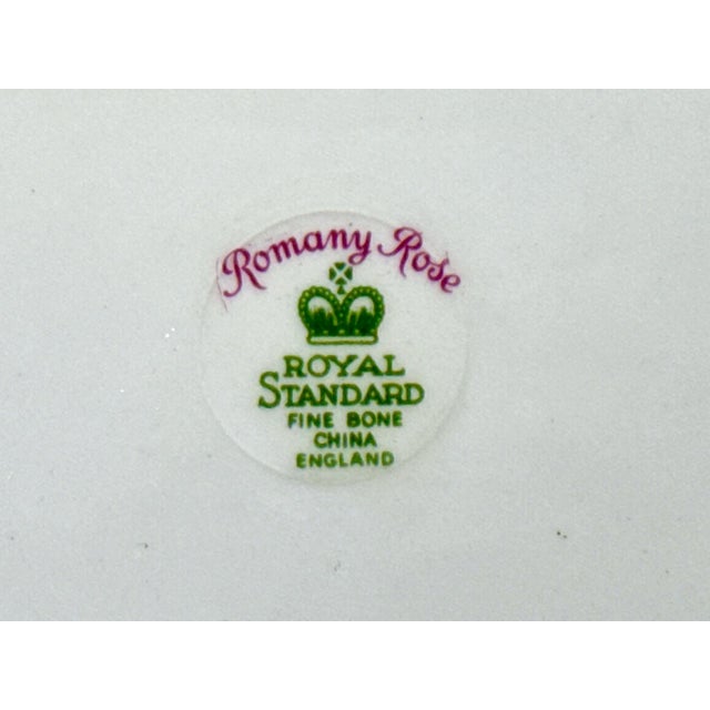 12 English Fine Bone China Salad / Dessert Plates For Sale - Image 10 of 10