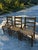 Up for consideration is a beautiful vintage collection of short wooden ladder back dining chairs. This set would look...