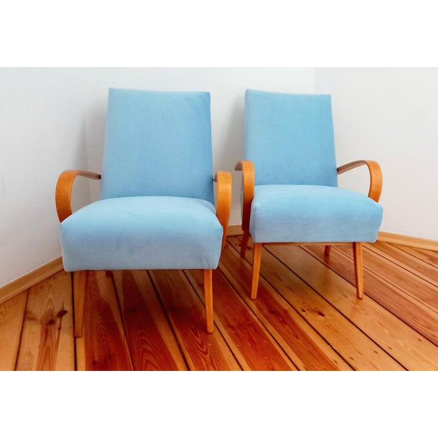 Set of Armchairs attributed to Jaroslav Šmidek for Ton, Czechoslovakia, 1960s For Sale - Image 9 of 17