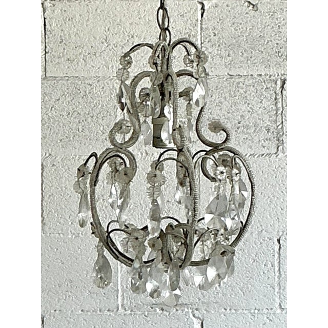 Vintage Regency French Beaded Pendant For Sale - Image 4 of 5