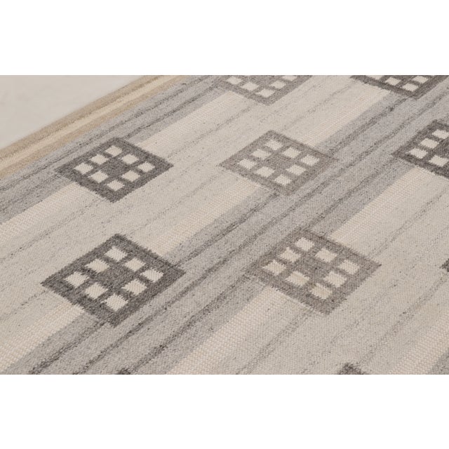 Ivory Contemporary Scandinavian Style Wool Rug by Rug & Kilim, India For Sale - Image 8 of 10