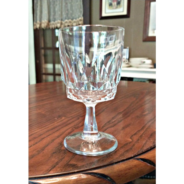 Vintage Arcoroc France Artic Crystal Claret Wine Glass Set Of 3 Chairish