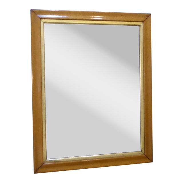 Antique American Maplewood Mirror For Sale