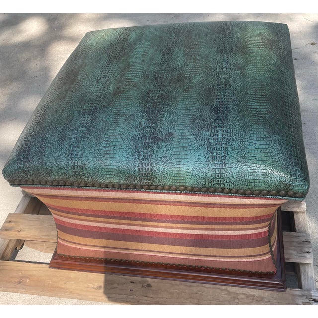 Wood Century Furniture Gray’s Storage Ottoman For Sale - Image 7 of 8