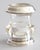 Silver Vintage Sterling Silver & Glass Match Striker Holder For Sale - Image 8 of 9