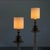 Cast Brass Wall Lights with Linen Shades by Mauritius, 1977, Set of 2 For Sale - Image 16 of 18