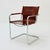 Marcel Breuer Bauhaus Italian Visitor Chair in Congac Leather by Marcel Breuer, 1980s For Sale - Image 4 of 11