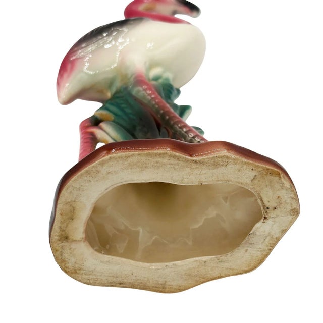 Mid-Century Tropical Ceramic "The Walker" Pink Flamingo Figurine For Sale - Image 10 of 10