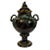 Victorian Antique 1880s Victorian Jackfield Pottery Gilt Samovar - English Tea Urn For Sale - Image 3 of 8