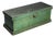Charming Green Painted Antique Wood Box With Key Rustic Country For Sale