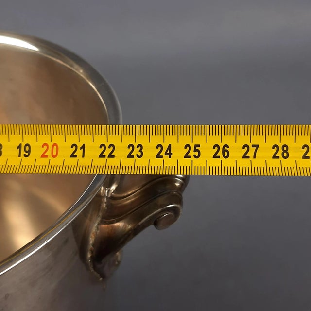 Vintage Art Deco Silver-Plated Gallia Ice Bucket from Christofle, 1960s For Sale - Image 9 of 11