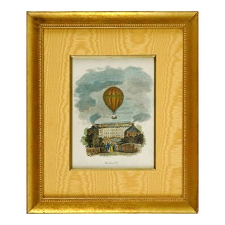 Early 19th Century Rare "Balloon" Engraving For Sale