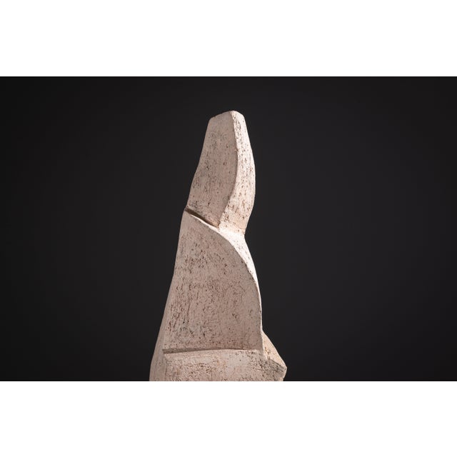 Large Abstract Monolithic Sculpture in Ceramic, 1970s For Sale - Image 10 of 15