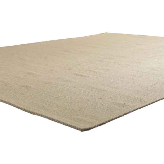 30795 Swedish inspired kilim rug with Minimalist Japandi Style 08'01 x 09'11. With its minimalist style and hygge vibes,...