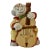 Vintage 1970s Bisque Porcelain Clown With Cello Bell For Sale