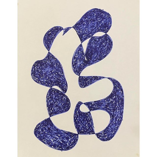 Set of Three William Glen Davis Atomic Style Drawings For Sale - Image 4 of 5