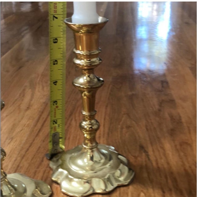 1970s Baldwin Brass Candlesticks - a Pair For Sale In New York - Image 6 of 9